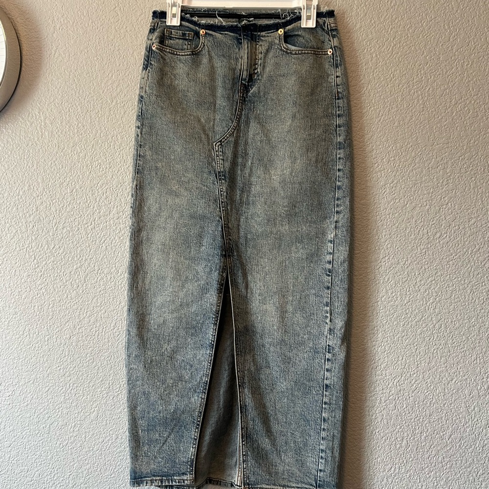 Denim Maxi Skirt